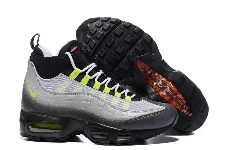 Nike Air Max 95 SneakerBoot Grey Black Green Shoes
